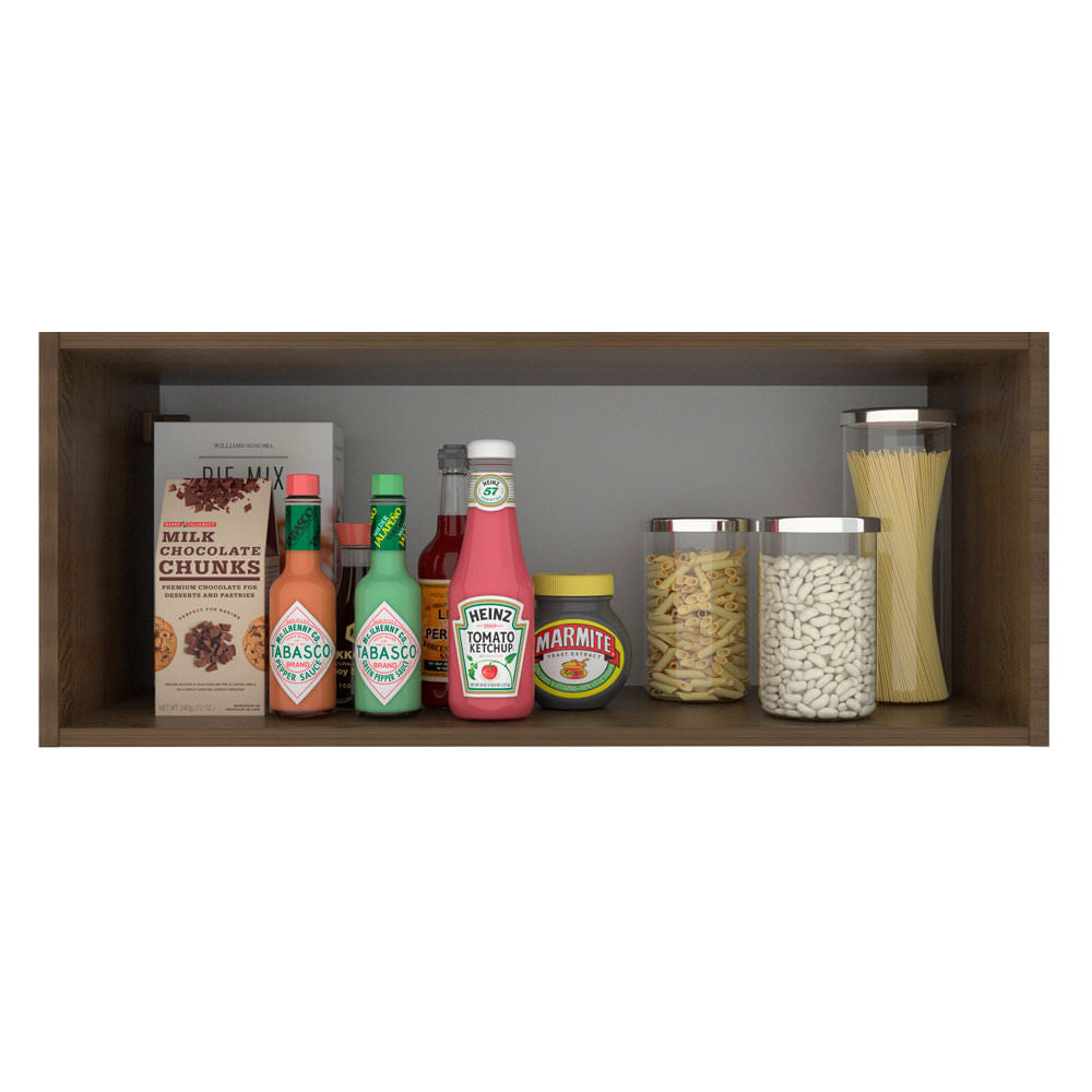 Armário Aéreo Madesa Stella 80 cm 1 Porta Basculante Rustic