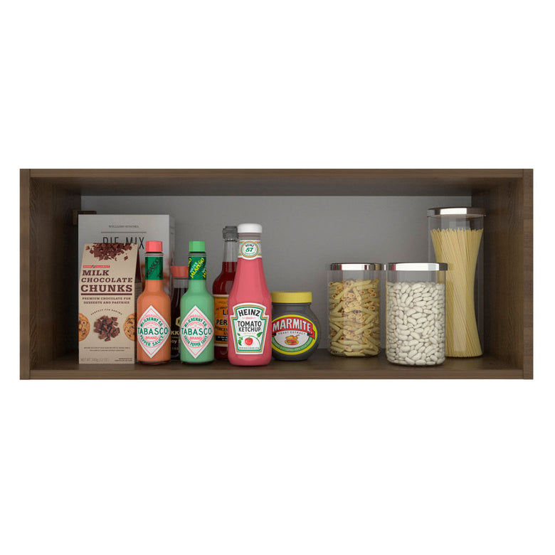 Armário Aéreo Madesa Stella 80 cm 1 Porta Basculante Rustic