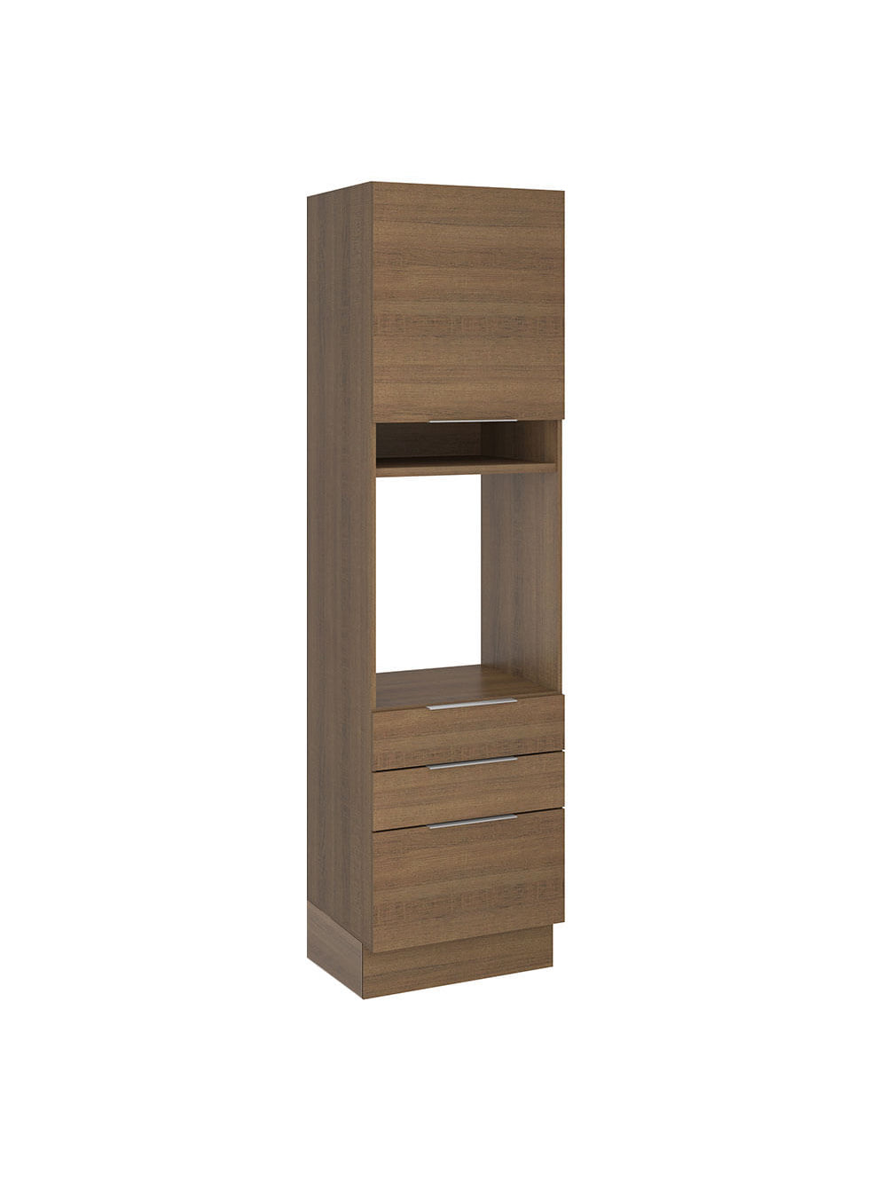 Torre Quente Madesa Stella 60 cm 1 Porta 3 Gavetas Rustic - Rustic