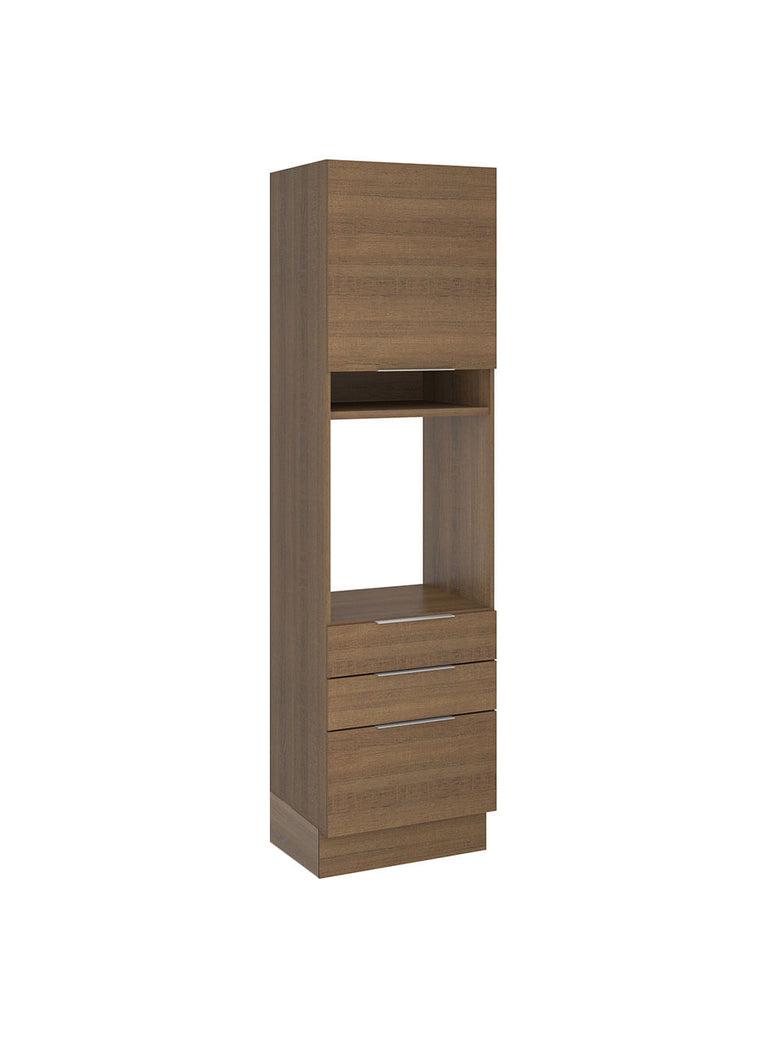 Torre Quente Madesa Stella 60 cm 1 Porta 3 Gavetas Rustic