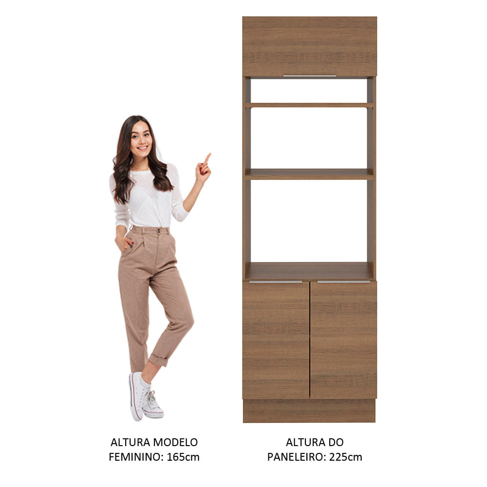 Torre Quente Madesa Stella 70 cm 3 Portas Rustic