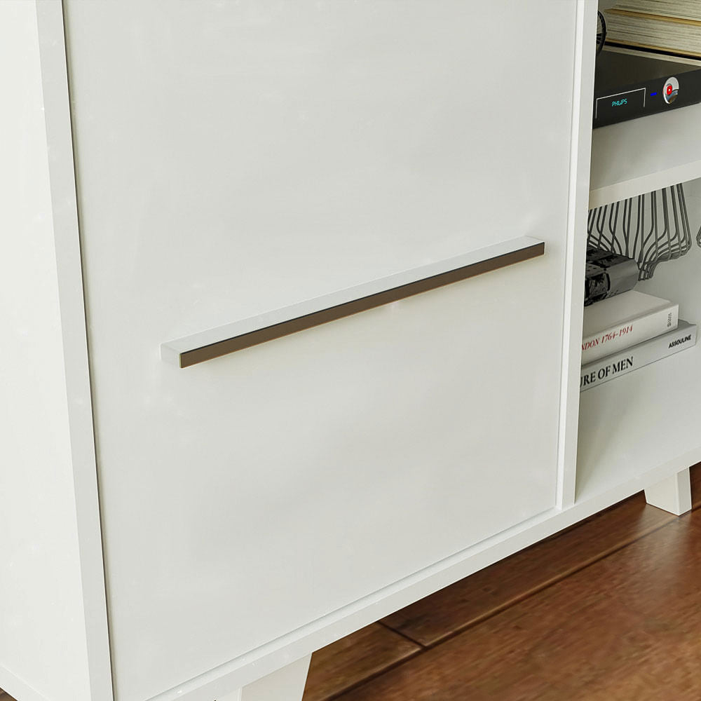 Rack Madesa Copenhagen e Painel para TV até 55 Polegadas Branco