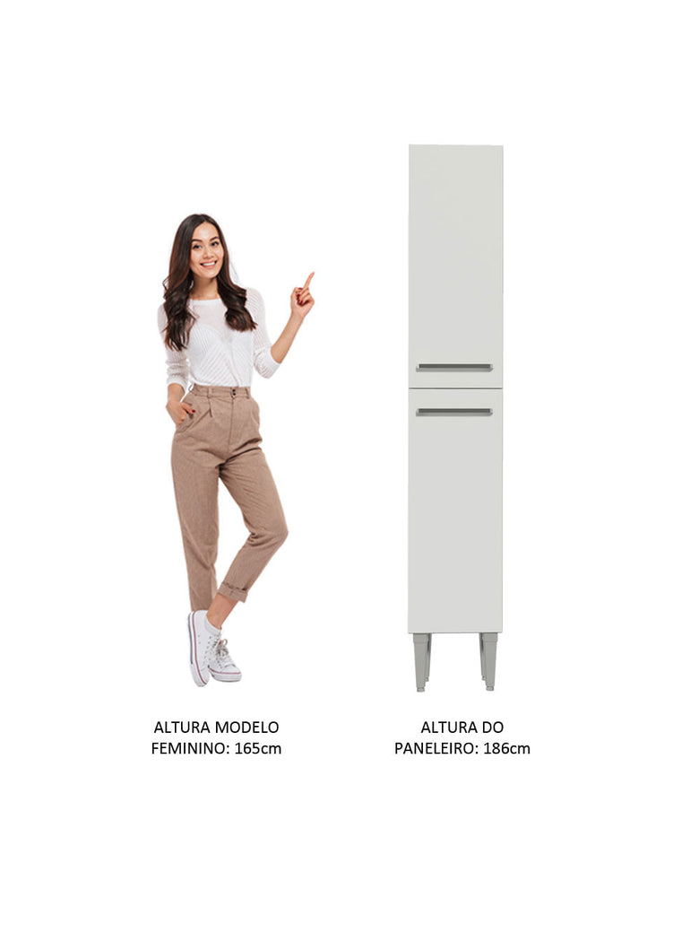 Paneleiro Madesa Emilly 2 Portas Branco