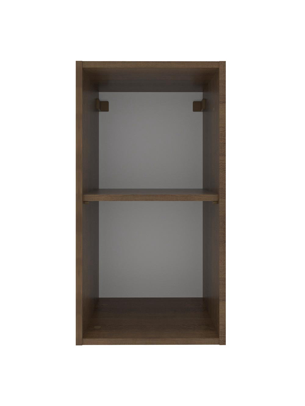 Armário Aéreo Madesa Agata 35 cm 1 Porta Rustic/Cinza