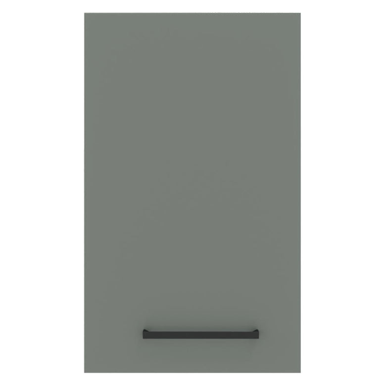 Armário Aéreo Madesa Agata 40 cm 1 Porta Rustic/Cinza