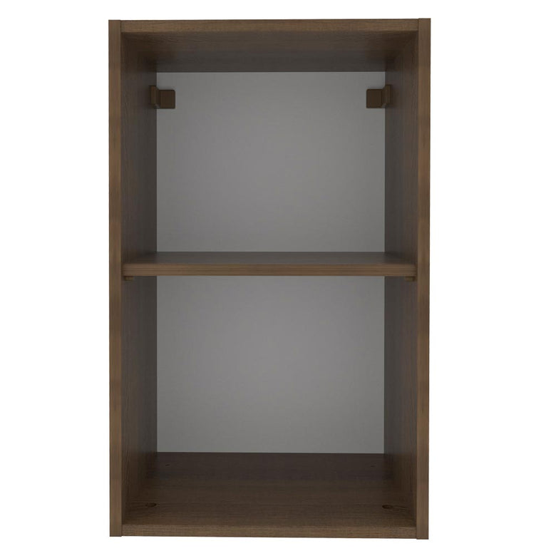 Armário Aéreo Madesa Agata 40 cm 1 Porta Rustic/Cinza