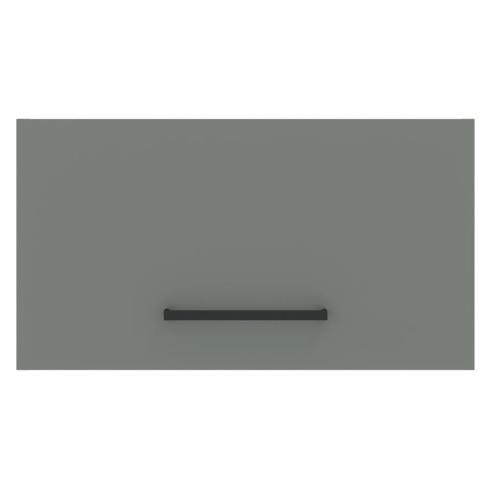 Armário Aéreo Madesa Agata 60 cm 1 Porta Basculante Rustic/Cinza