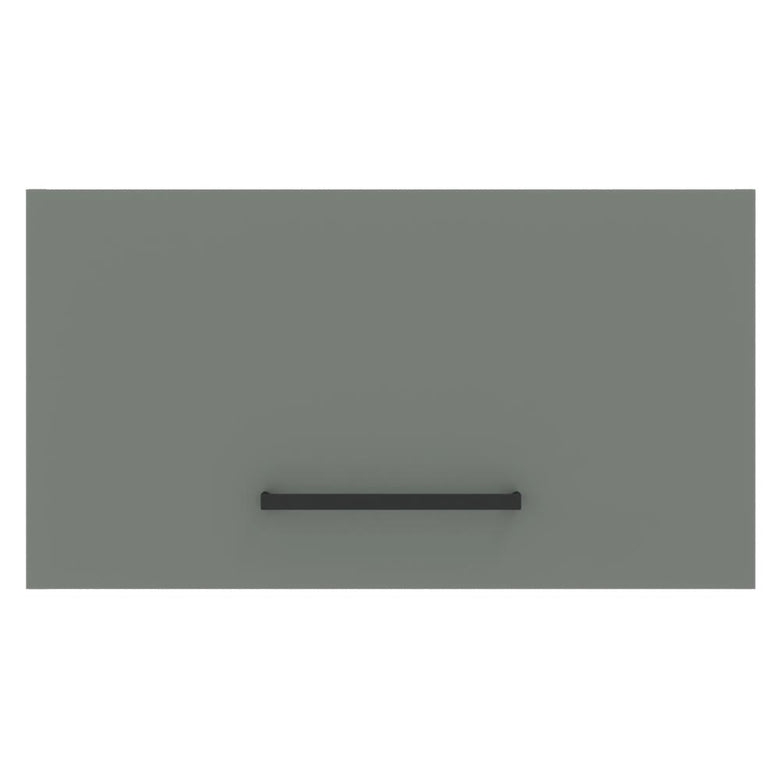 Armário Aéreo Madesa Agata 60 cm 1 Porta Basculante Rustic/Cinza