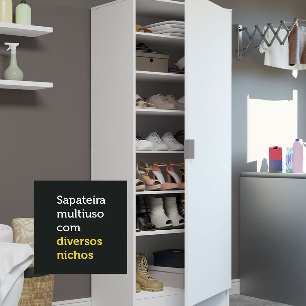 Sapateira Madesa Isis 1 Porta Branco