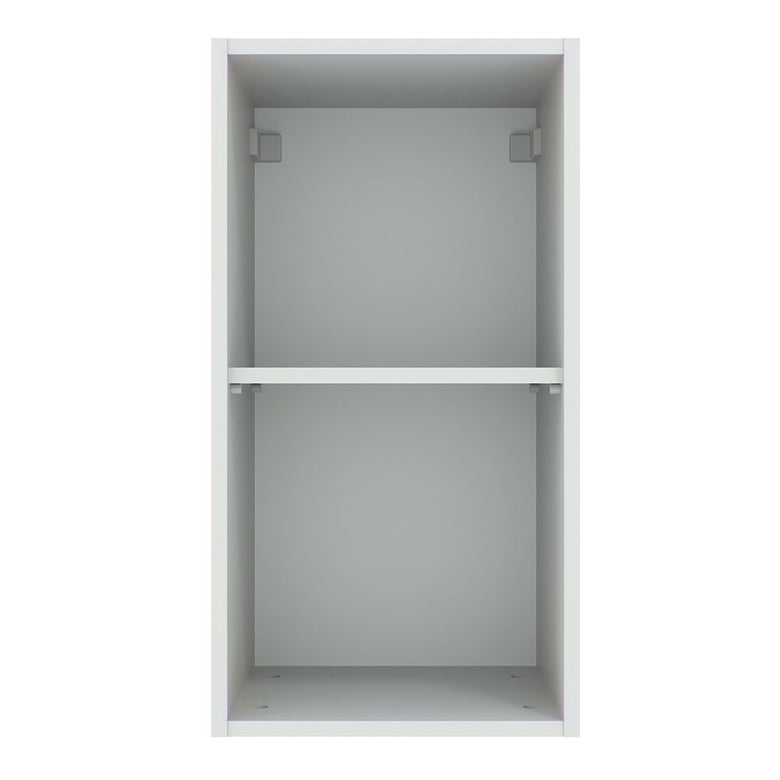 Armário Aéreo Madesa Agata 35 cm 1 Porta Branco/Cinza