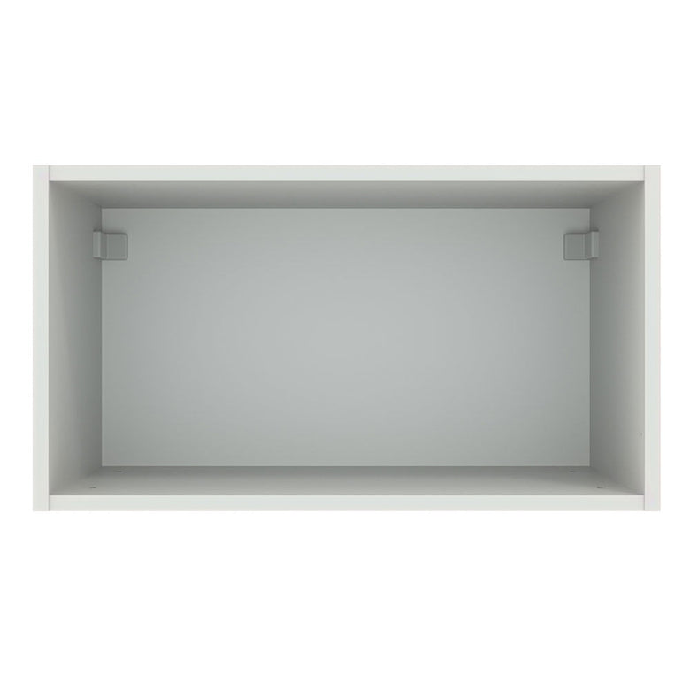 Armário Aéreo Madesa Agata 60 cm 1 Porta Basculante Branco/Cinza
