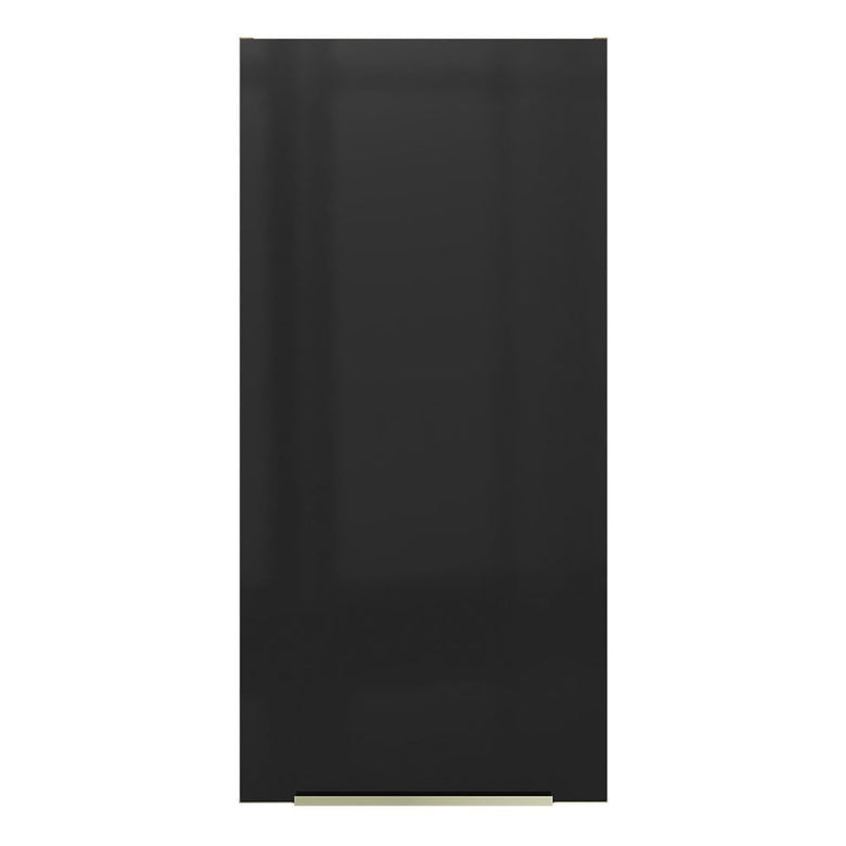 Armário Aéreo Madesa Lux 40 x 83 cm 1 Porta Rustic/Preto