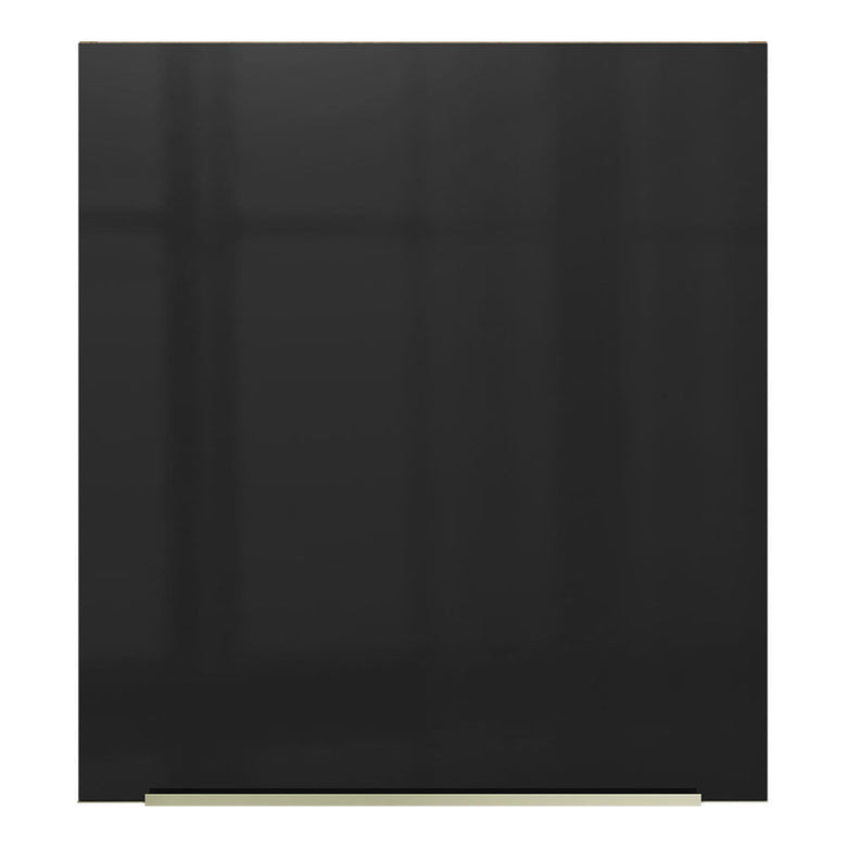 Armário Aéreo Madesa Lux 60 cm 1 Porta Rustic/Preto