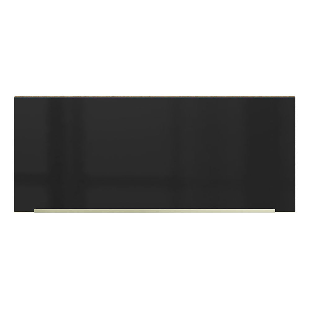 Armário Aéreo Madesa Lux 80 cm 1 Porta Basculante Rustic/Preto