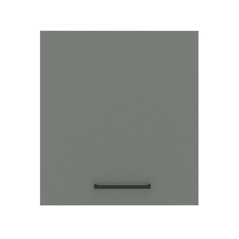 Armário Aéreo Madesa Agata 60 cm 1 Porta Rustic/Cinza