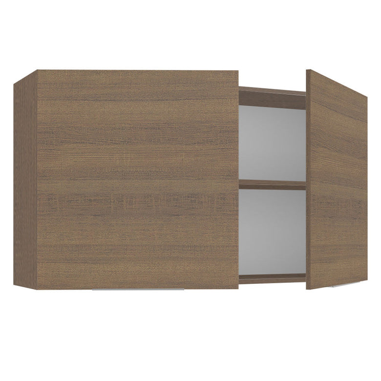 Armário Aéreo Madesa Stella 120 cm 2 Portas Rustic