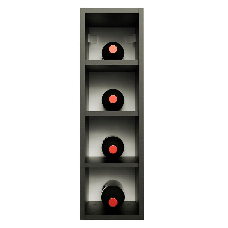Adega 20 cm com 4 Nichos para Cozinhas Preto Madesa