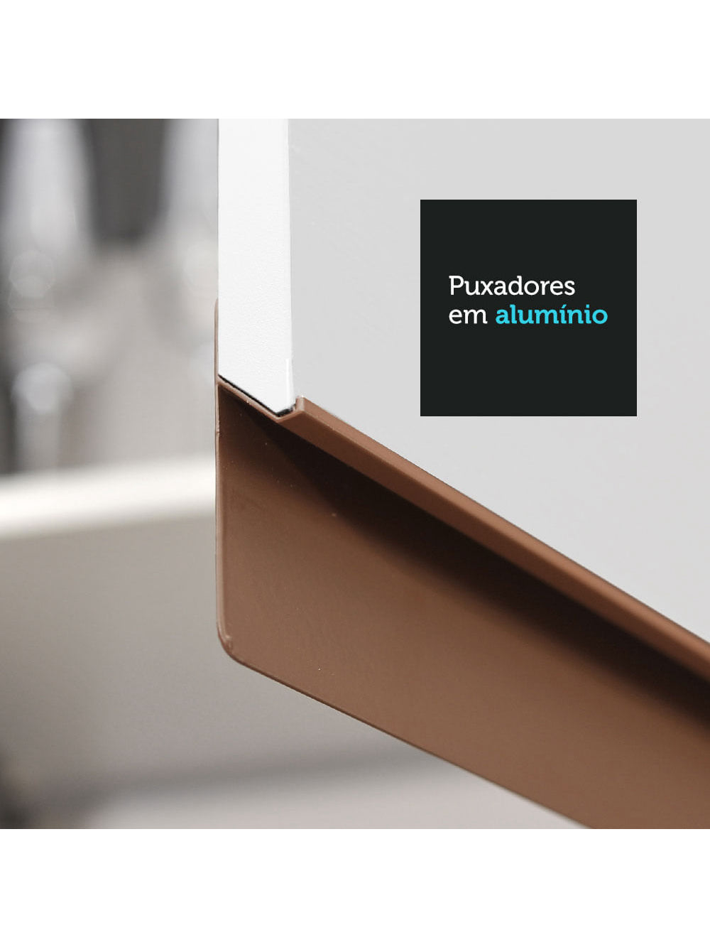 Armário Aéreo Madesa Reims 60 cm 1 Porta Branco