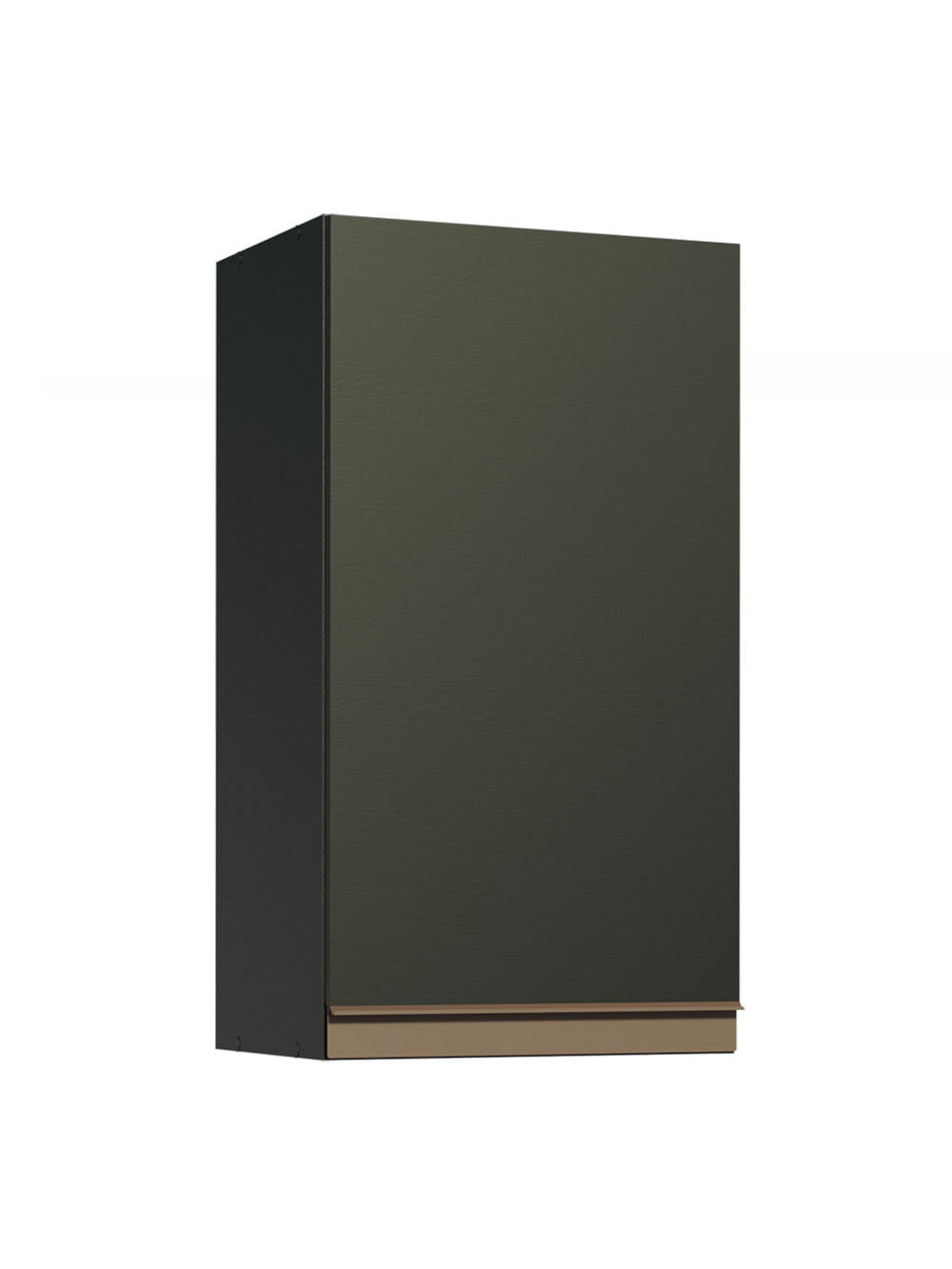 Armário Aéreo Madesa Reims 35 cm 1 Porta Preto - Preto