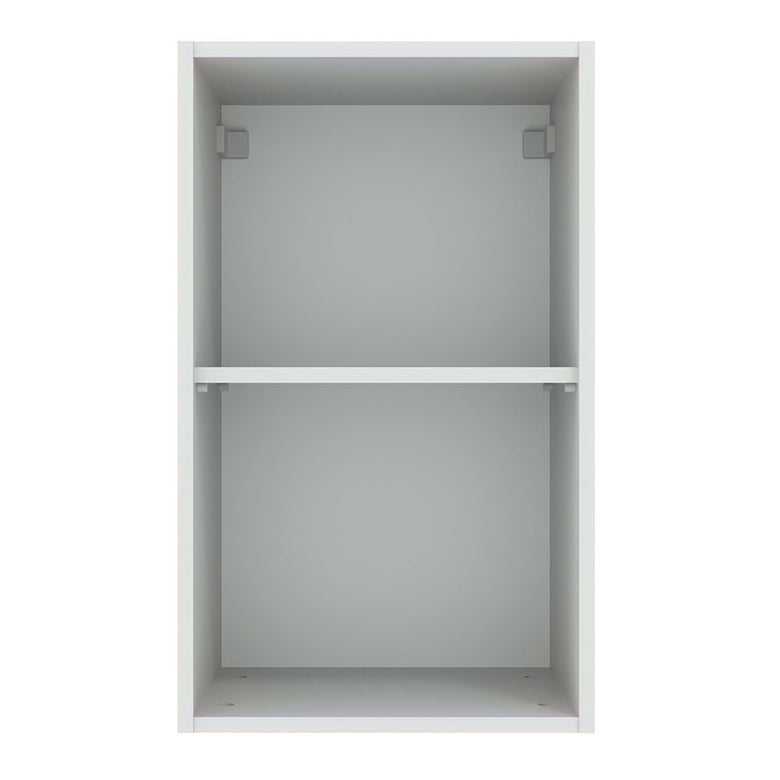 Armário Aéreo Madesa Agata 40 cm 1 Porta Branco/Preto