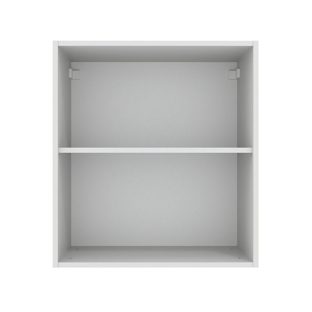 Armário Aéreo Madesa Agata 60 cm 1 Porta Branco/Preto