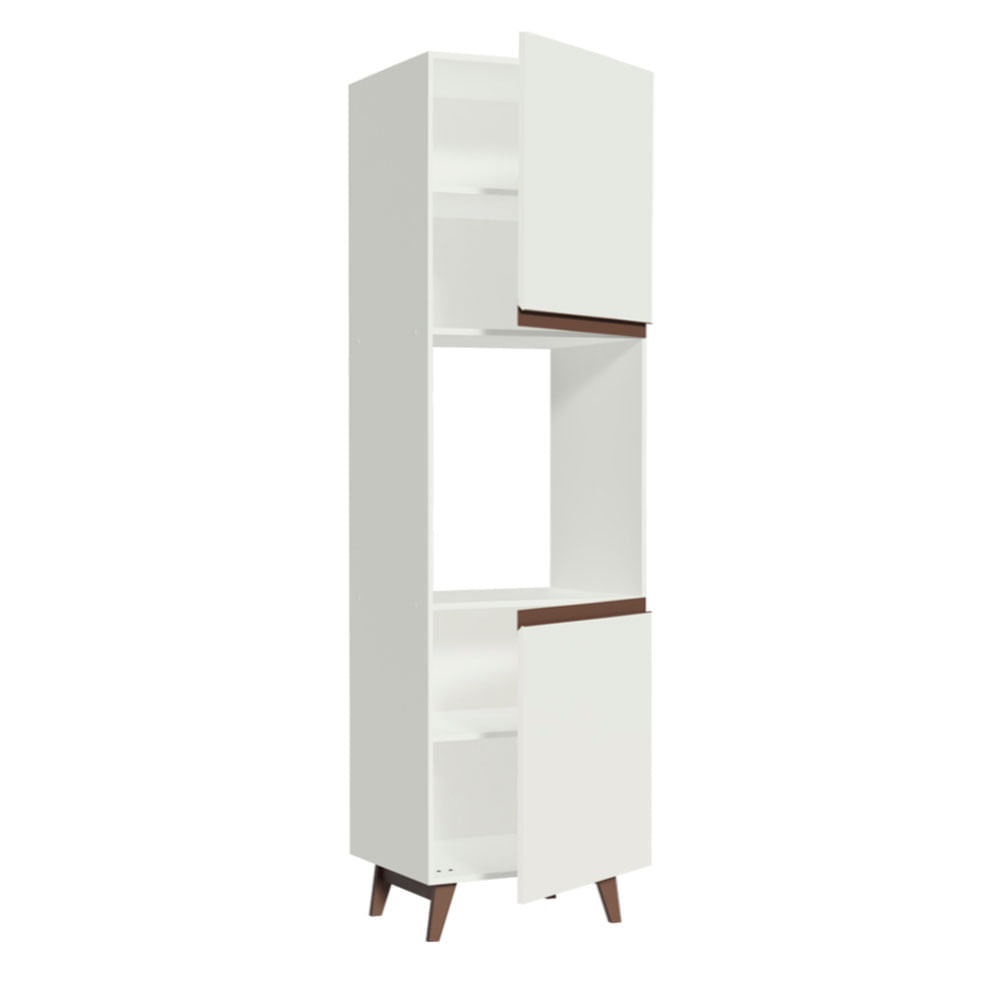 Torre Quente Madesa Reims 60 cm 2 Portas Branco