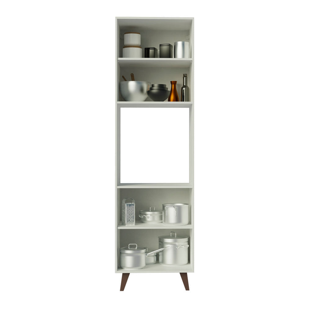 Torre Quente Madesa Reims 60 cm 2 Portas Branco