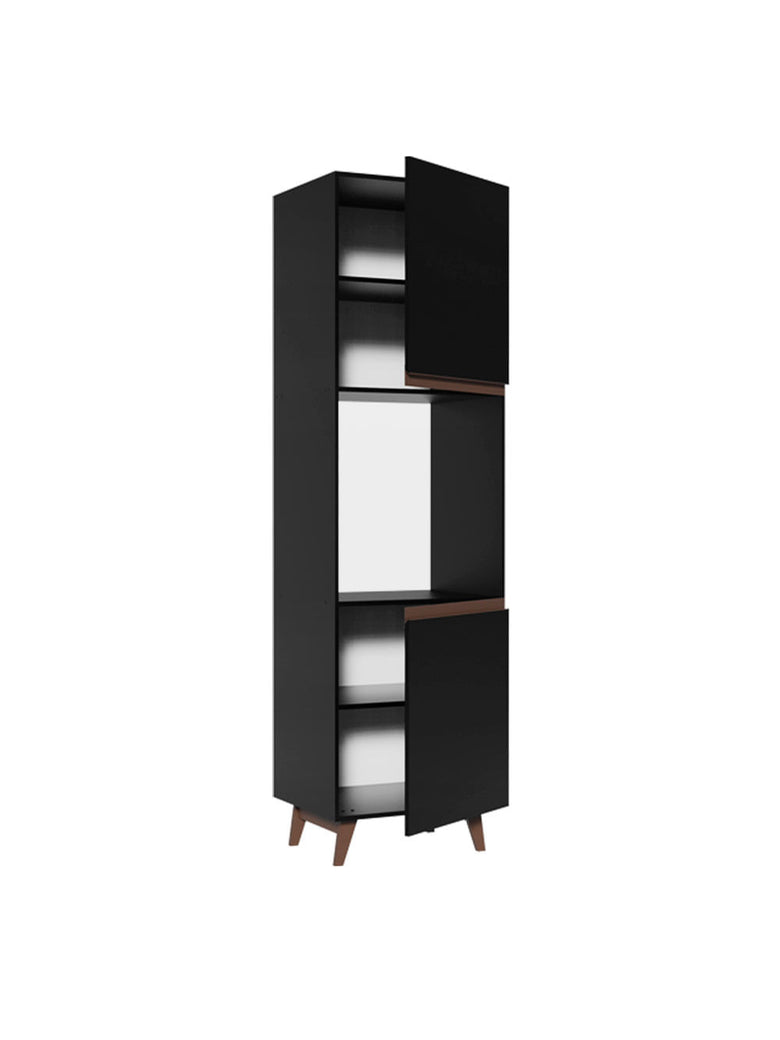 Torre Quente Madesa Reims 60 cm 2 Portas Preto