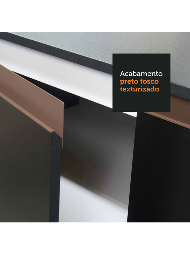 Torre Quente Madesa Reims 60 cm 2 Portas Preto