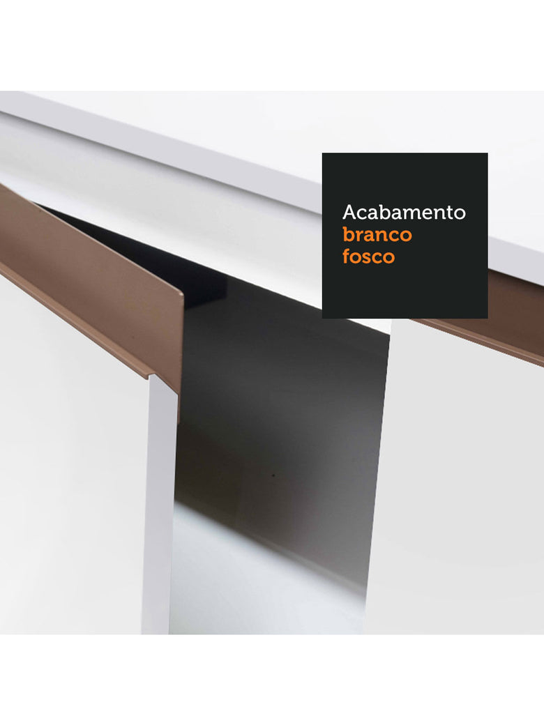 Armário de Cozinha Completa 235cm Branco Reims Madesa 01