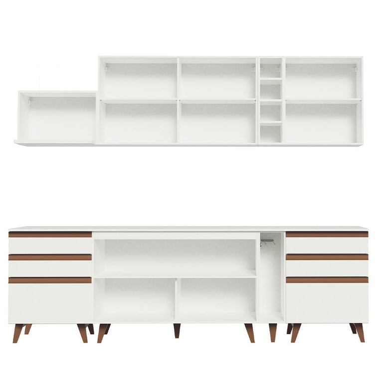 Armário de Cozinha Completa 260cm Branco Reims Madesa 06