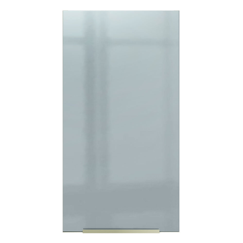 Armário Aéreo Madesa Lux 35 cm 1 Porta Branco/Cinza