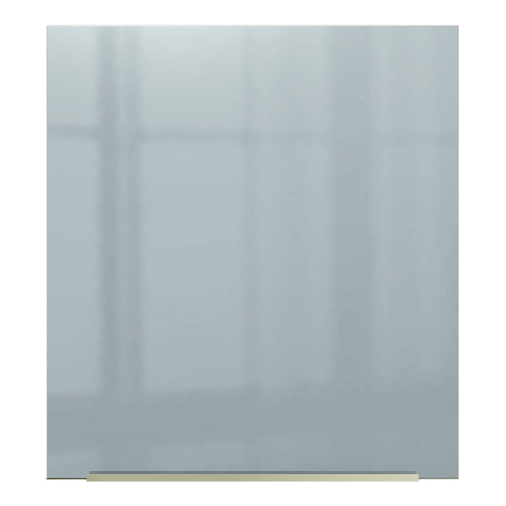 Armário Aéreo Madesa Lux 60 cm 1 Porta Branco/Cinza