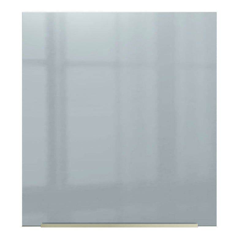 Armário Aéreo Madesa Lux 60 cm 1 Porta Branco/Cinza