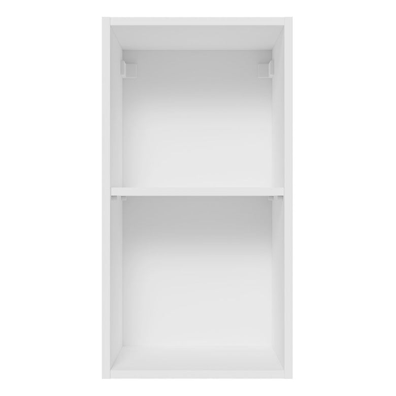 Armário Aéreo Madesa Lux 35 cm 1 Porta Branco/Preto
