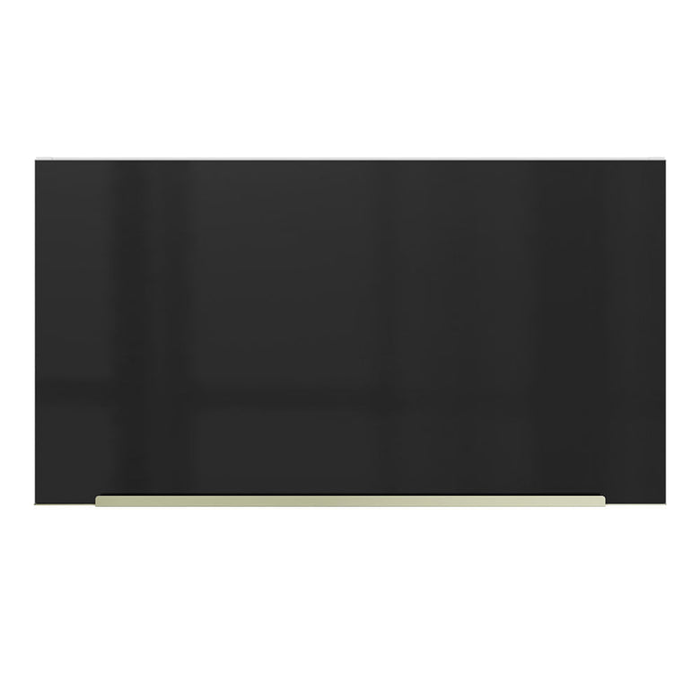 Armário Aéreo Madesa Lux 60 cm 1 Porta Basculante Branco/Preto