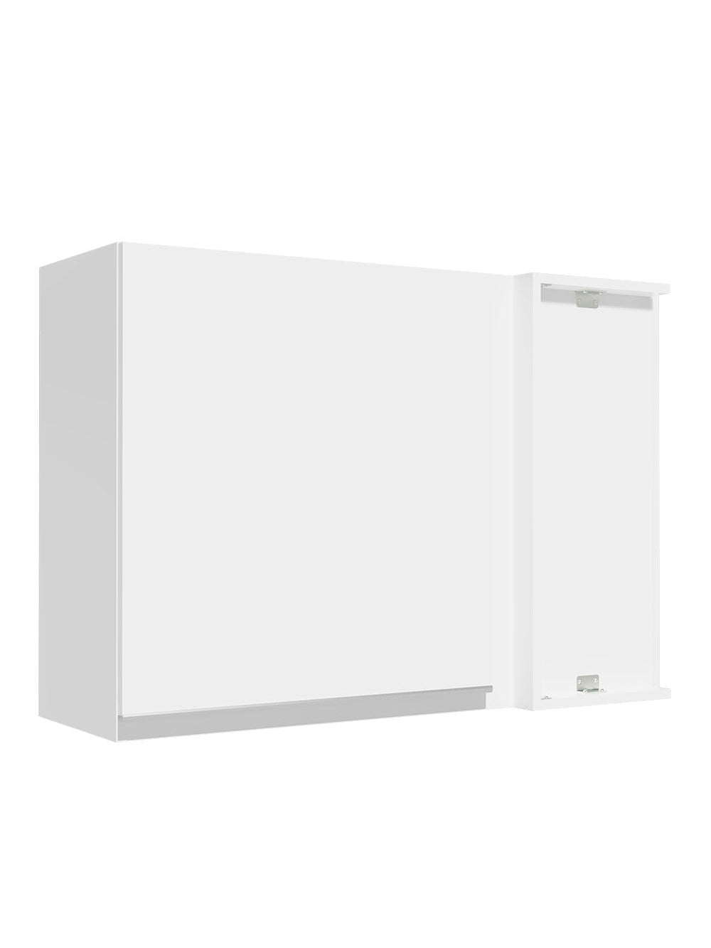 Armário Aéreo de Canto Madesa Glamy 1 Porta Branco - Branco