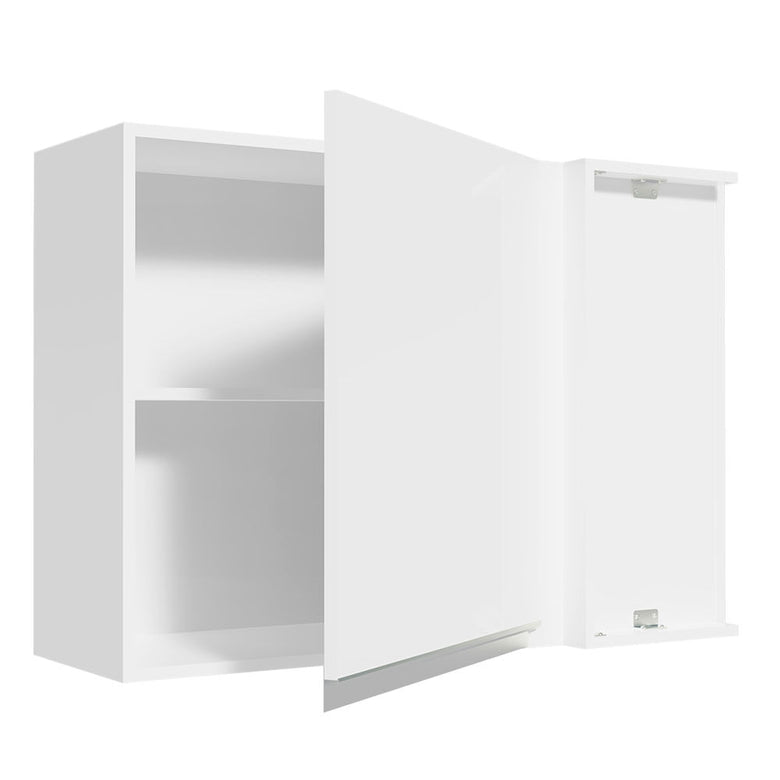 Armário Aéreo de Canto Madesa Glamy 1 Porta Branco