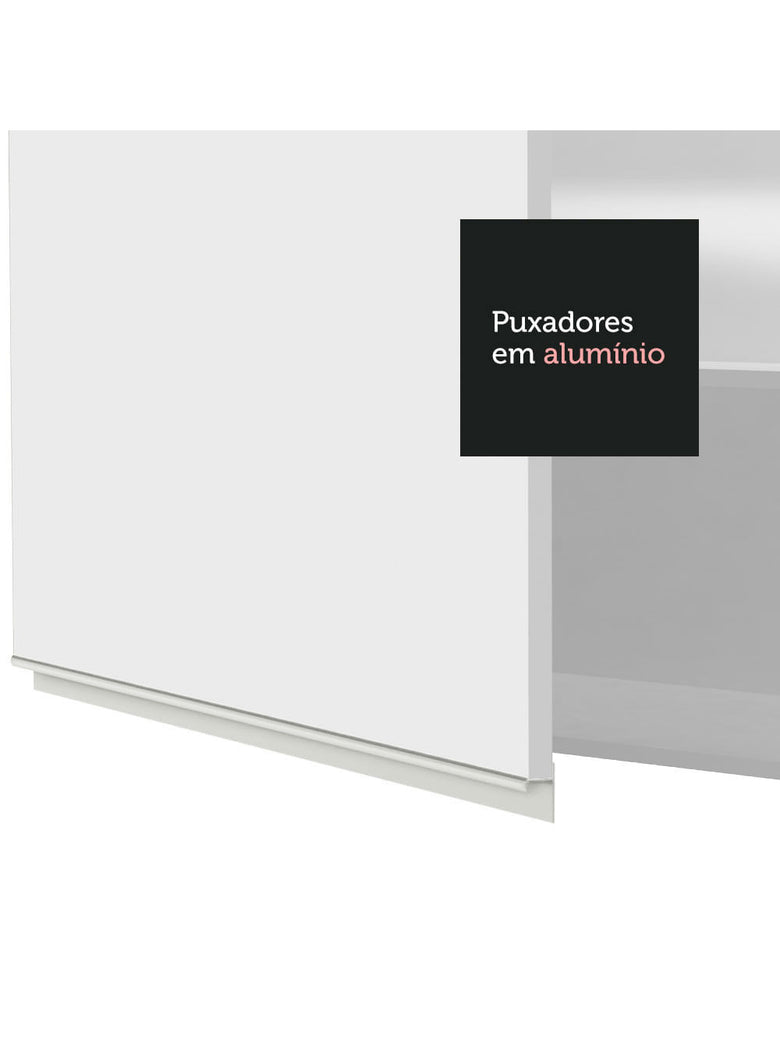 Armário Aéreo de Canto Madesa Glamy 1 Porta Branco