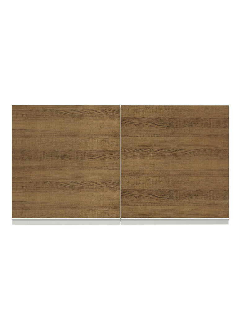 Armário Aéreo Madesa Glamy 120 cm 2 Portas Branco/Rustic