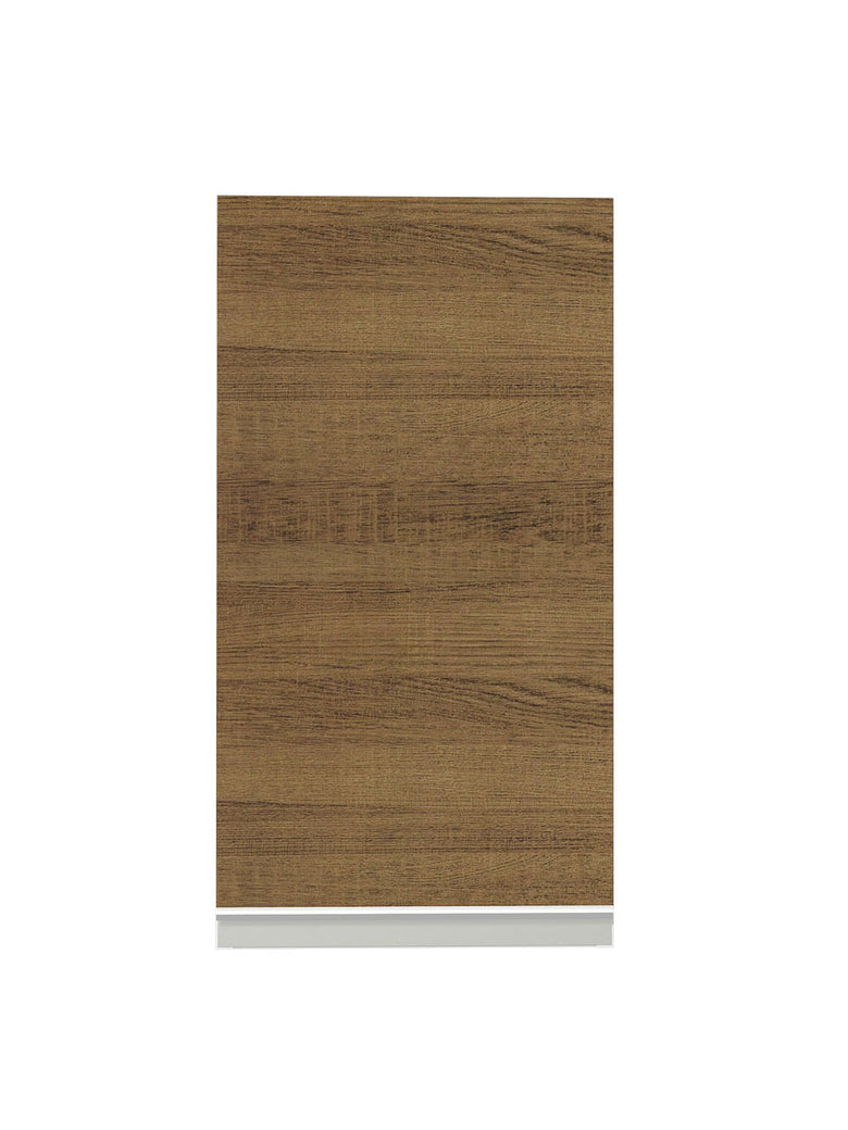 Armário Aéreo Madesa Glamy 35 cm 1 Porta Branco/Rustic