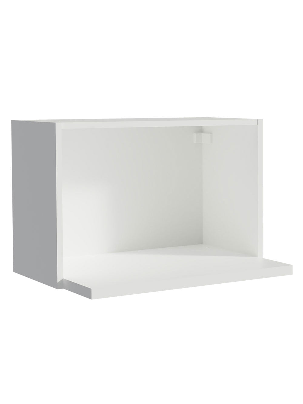 Armário Aéreo Madesa Acordes 100% MDF 60 cm com Nicho para Microondas e Forno Elétrico Branco - Branco