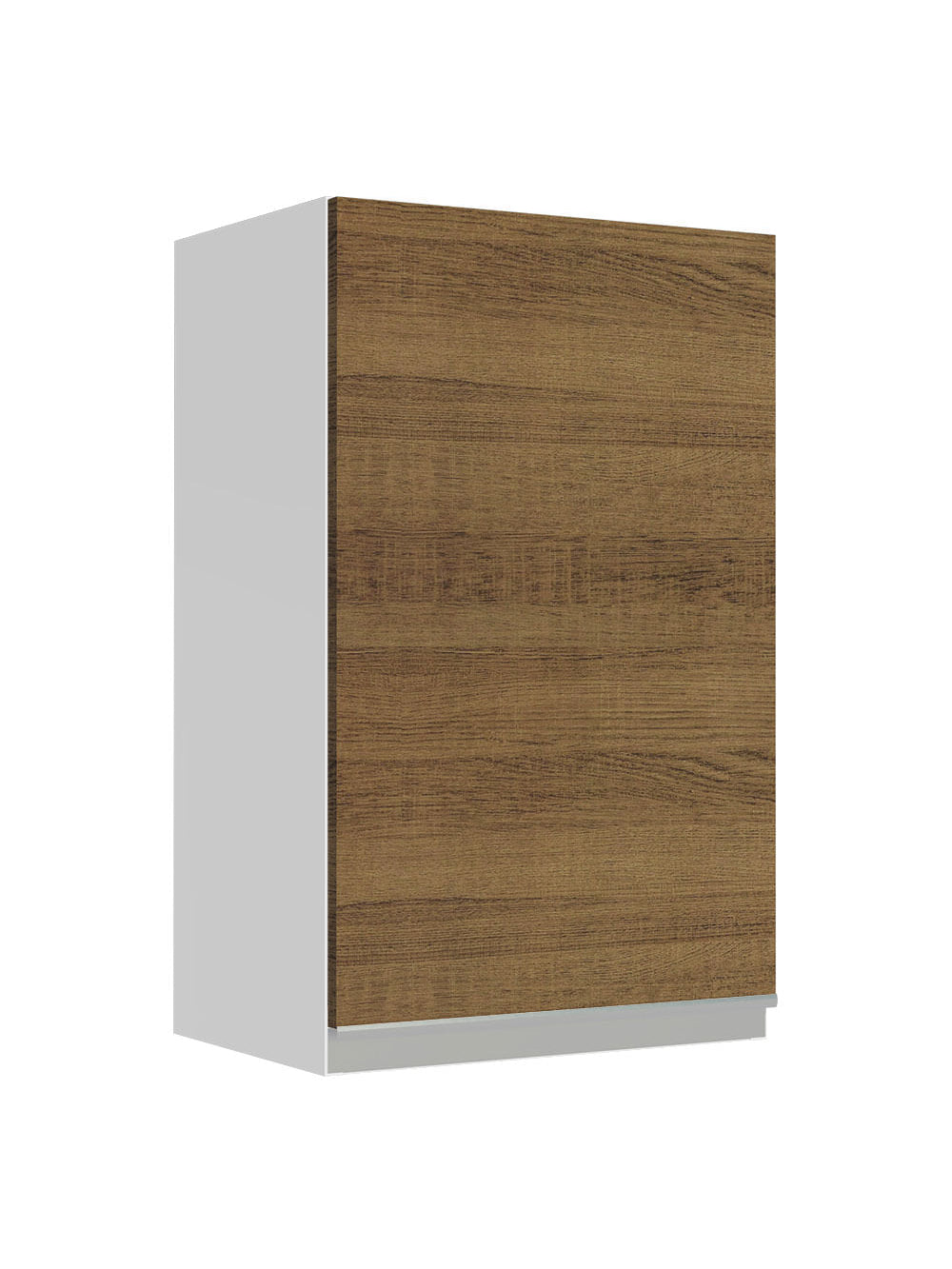 Armário Aéreo Madesa Glamy 40 cm 1 Porta Branco/Rustic - Branco/Rustic