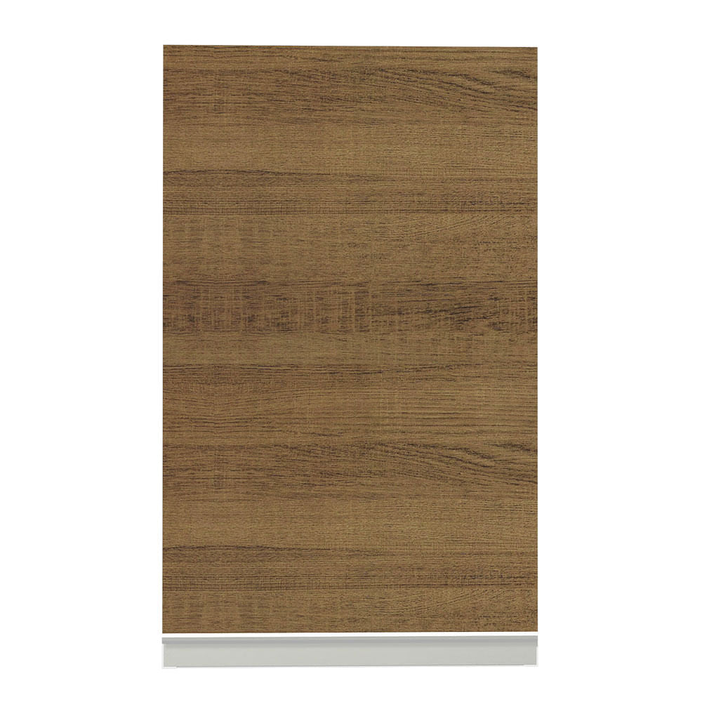 Armário Aéreo Madesa Glamy 40 cm 1 Porta Branco/Rustic