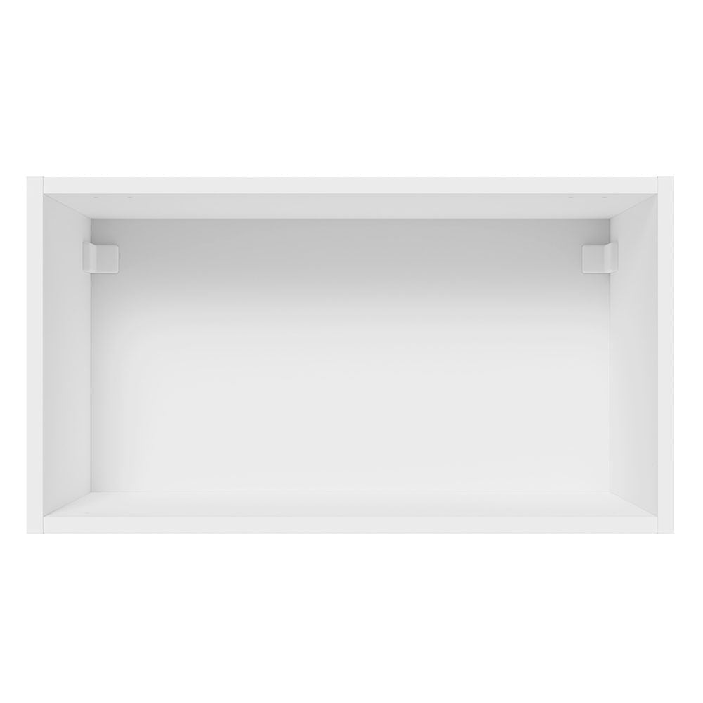Armário Aéreo Madesa Acordes 100% MDF 60 cm 1 Porta Basculante Branco Brilho