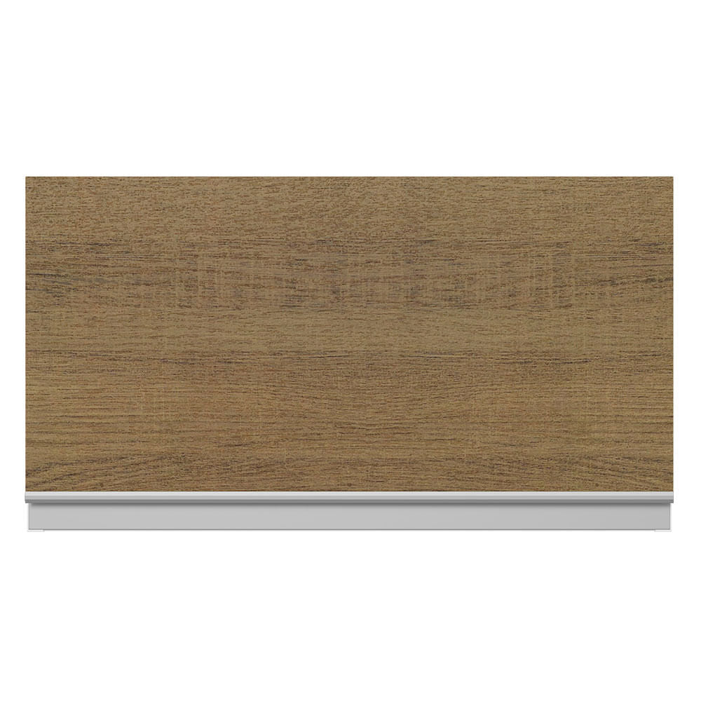 Armário Aéreo Madesa Acordes 100% MDF 60 cm 1 Porta Basculante Branco/Rustic