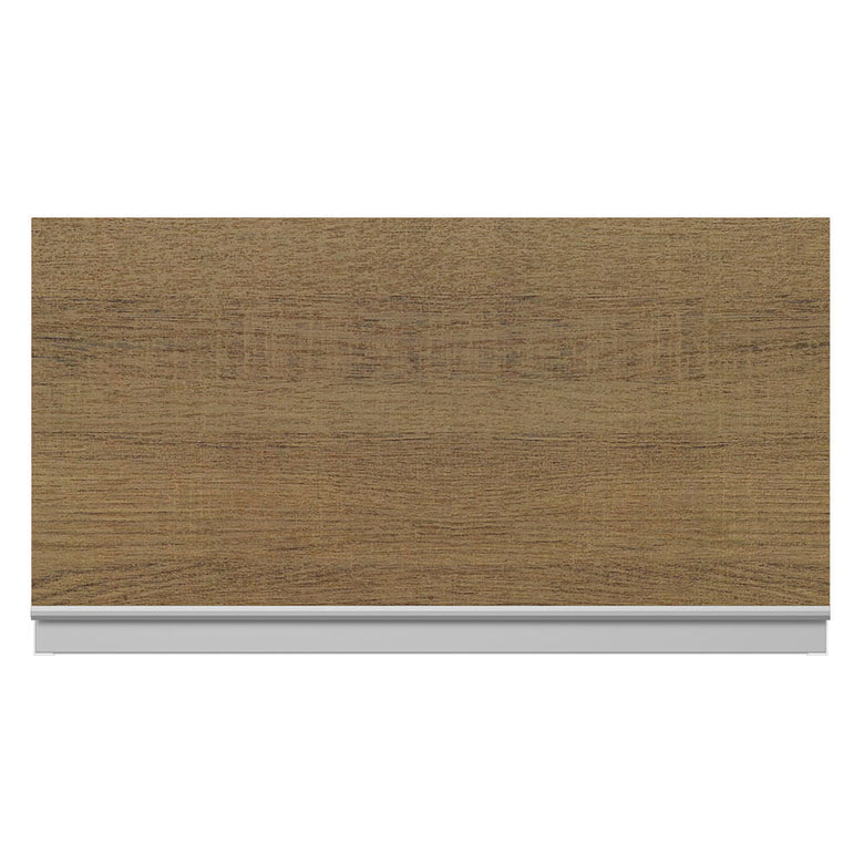 Armário Aéreo Madesa Acordes 100% MDF 60 cm 1 Porta Basculante Branco/Rustic