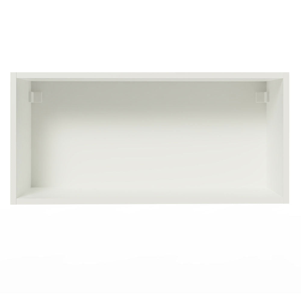Armário Aéreo de Cozinha Madesa Agata 70 cm 1 Porta Basculante Branco/Cinza