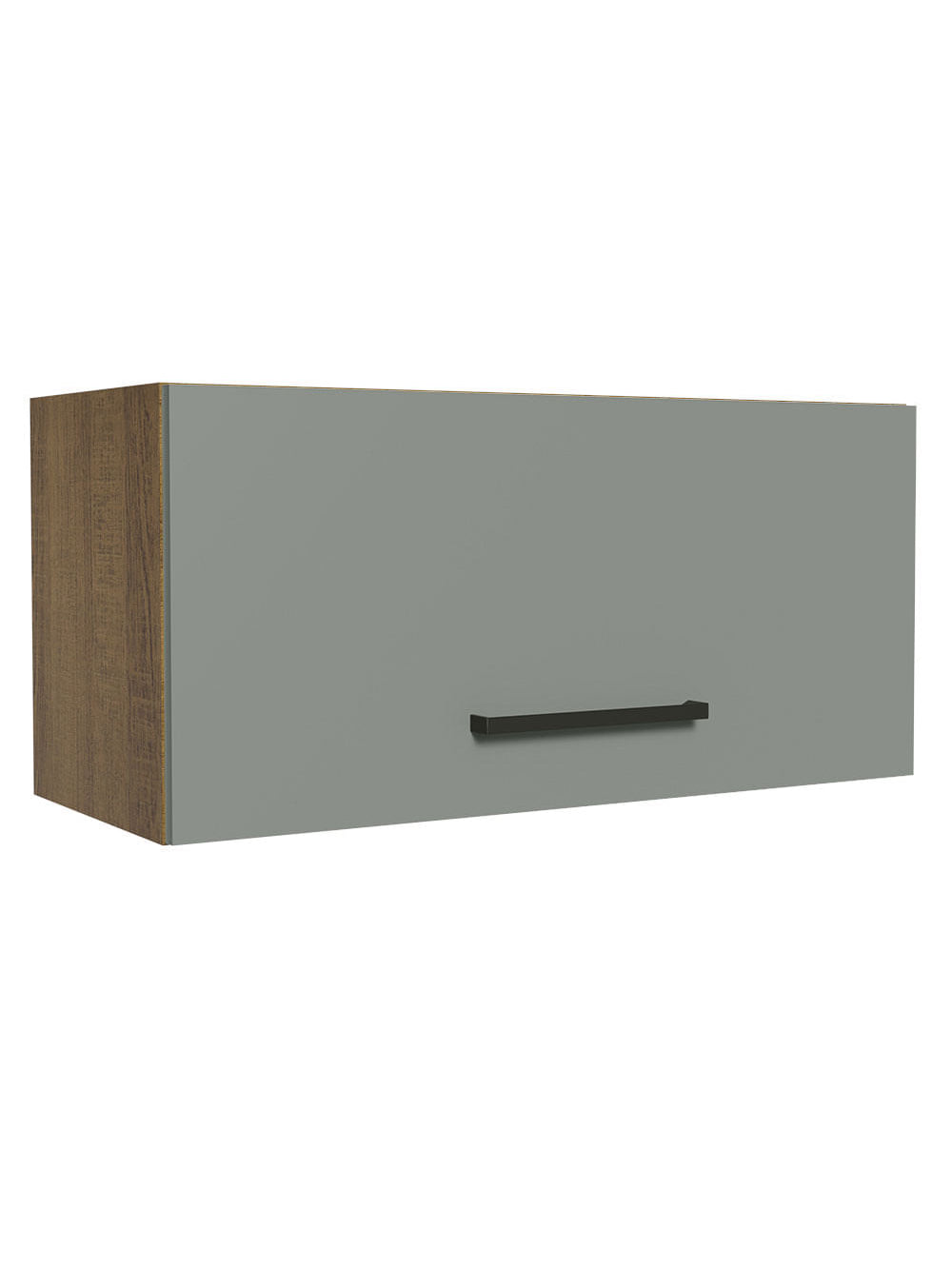 Armário Aéreo de Cozinha Madesa Agata 70 cm 1 Porta Basculante Rustic/Cinza - Rustic/Cinza