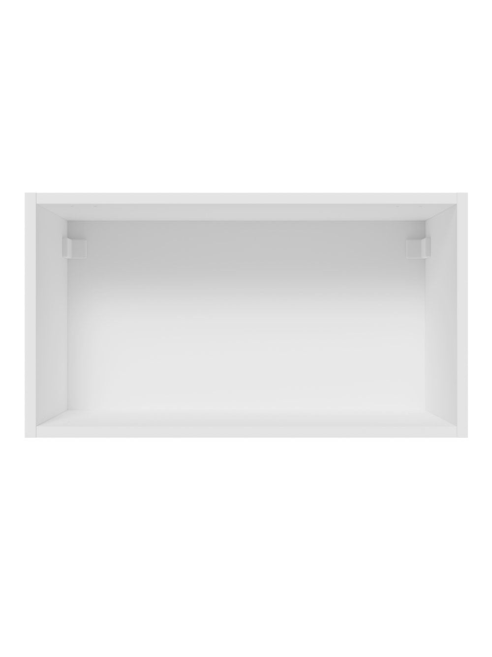 Armário Aéreo Madesa Glamy 60 cm 1 Porta Basculante Branco/Rustic